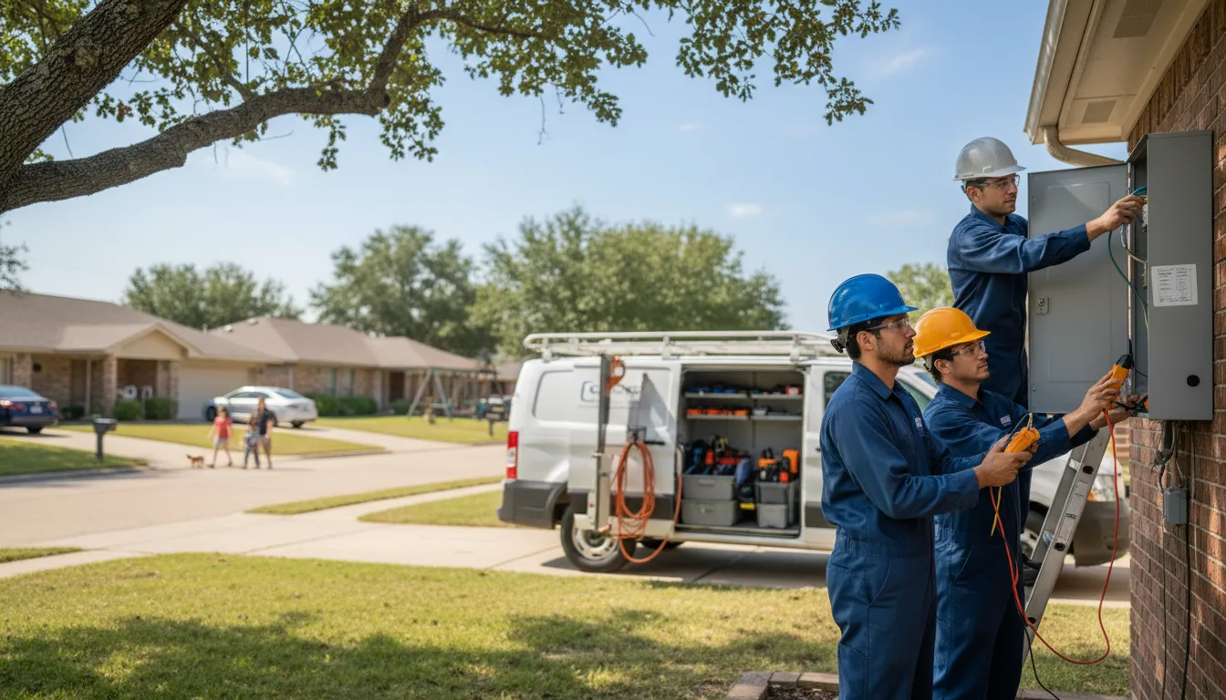 Certified electrician providing emergency electrical services in Maynard, IA